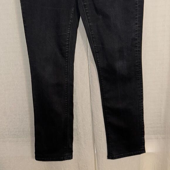 JEANSWEST 8 Black Tummy Trimmer Slim Straight Stretch Jeans - Picture 6 of 15